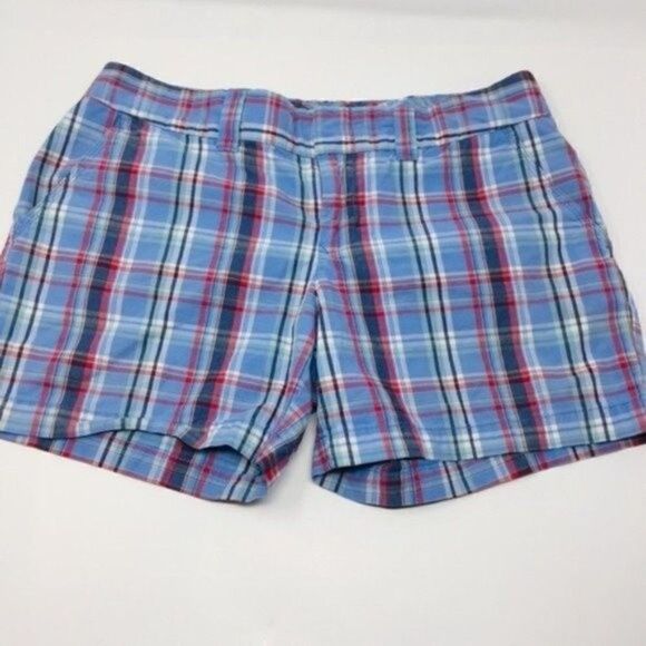Tommy Hilfiger Y2K plaid shorts blue 10 BoxK - Picture 7 of 7